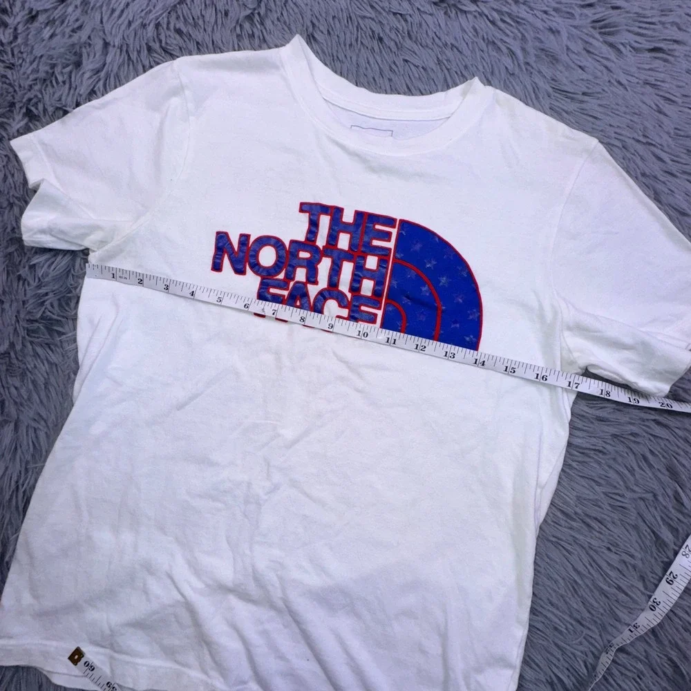 The North Face Top Women's S USA Flag Stars Half Dome Logo 4th of July Shirt Tee - Picture 6 of 10